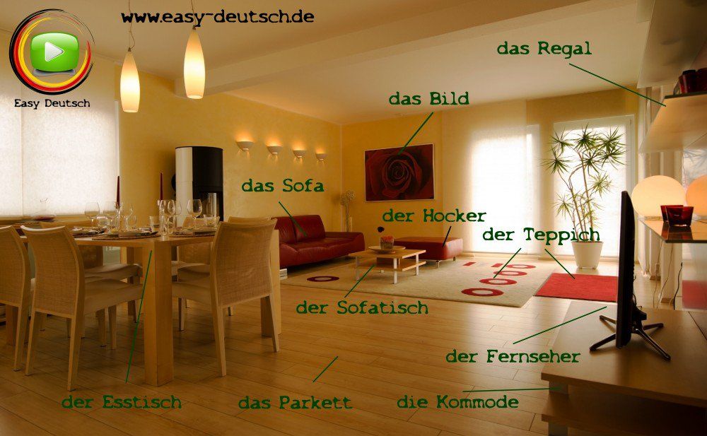 Learn German the Living room