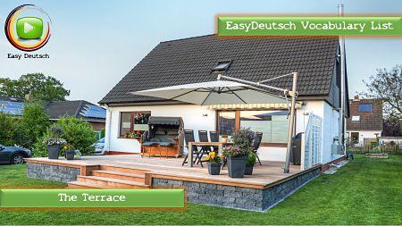 Learn german Vocabulary the terrace