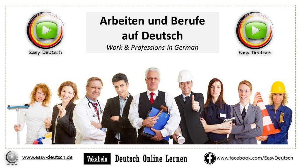 Arbeiten und Berufe auf Deutsch