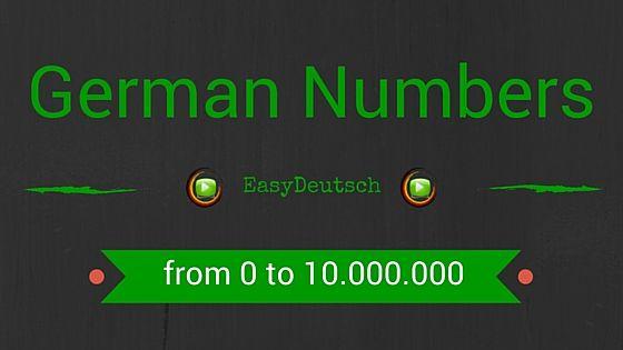 German NUmbers