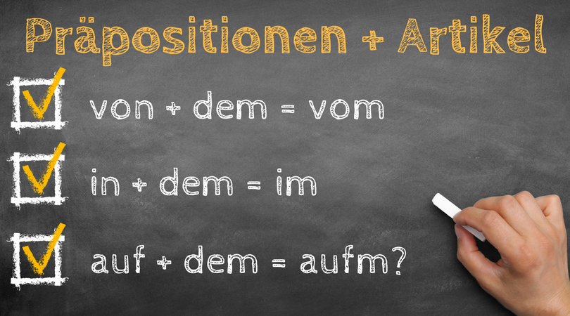 Praepositionen mit Artikeln